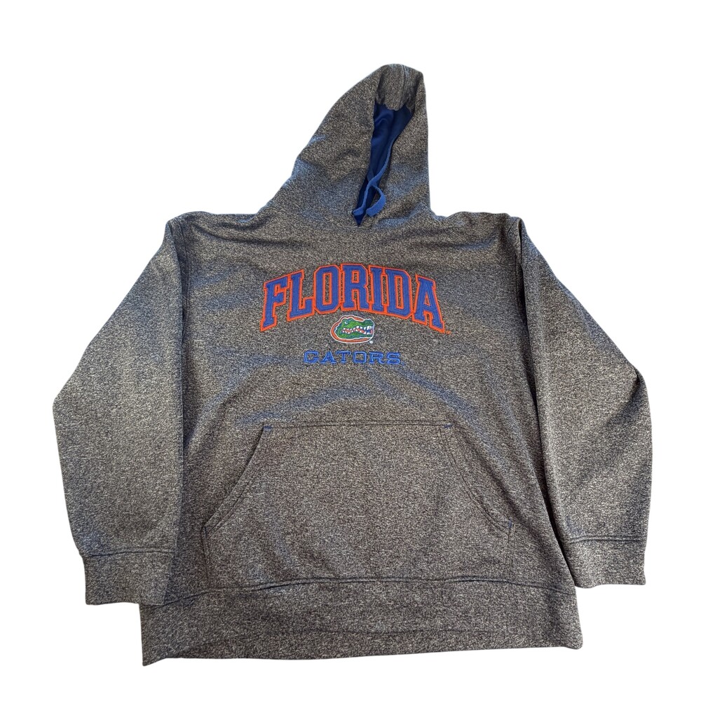Florida Gators Hoodie Sweatshirt Mens XL Gray NCAA Football Fleece Section 101